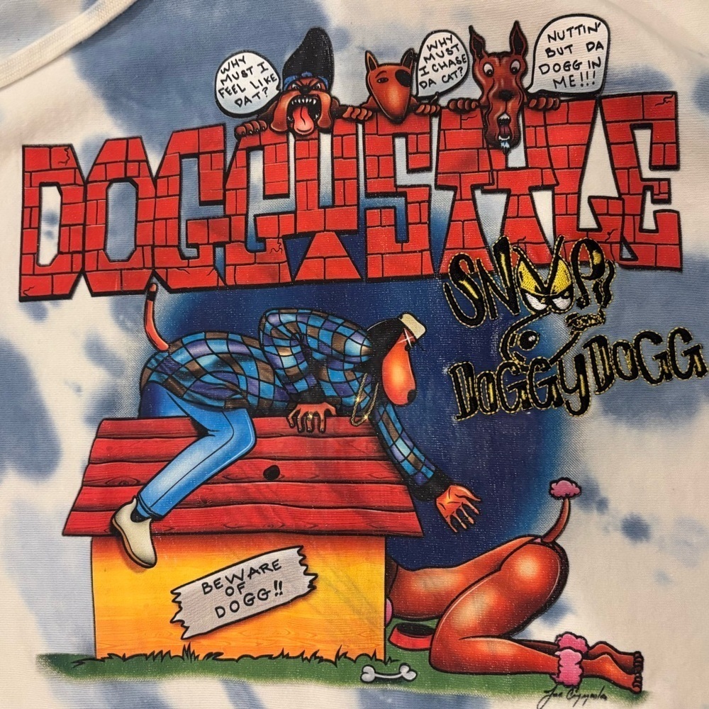 Doggy Style Snoop Doggy Dog Shoe Palace Sweatshirt Hoodie Embroidered Large - Picture 3 of 8